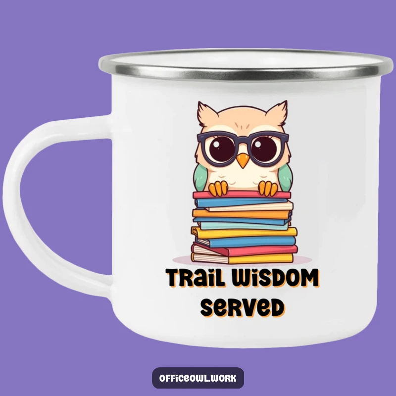 Funny Scholar Owl Camping Mug: Hilarious Sips for Brainy Campers
