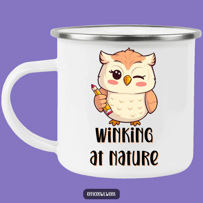 Durable Funny Kawaii Owl Pencil Camping Mug - Your Trail Funny Gift