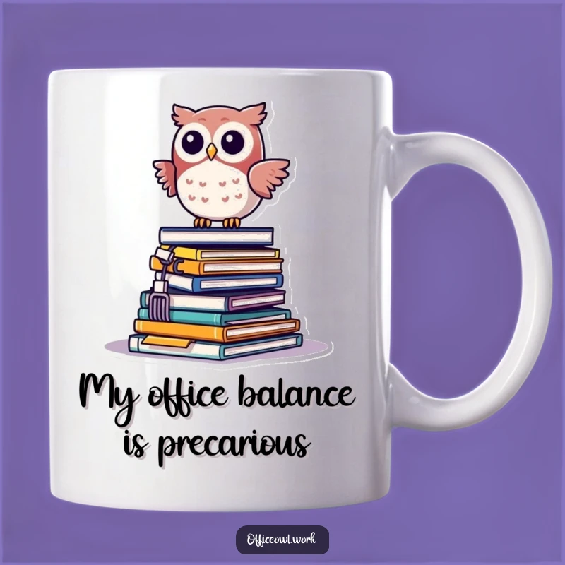 Funny Kawaii Owl Office Chaos Mug - The Perfect Funny Gift for Busy Bees