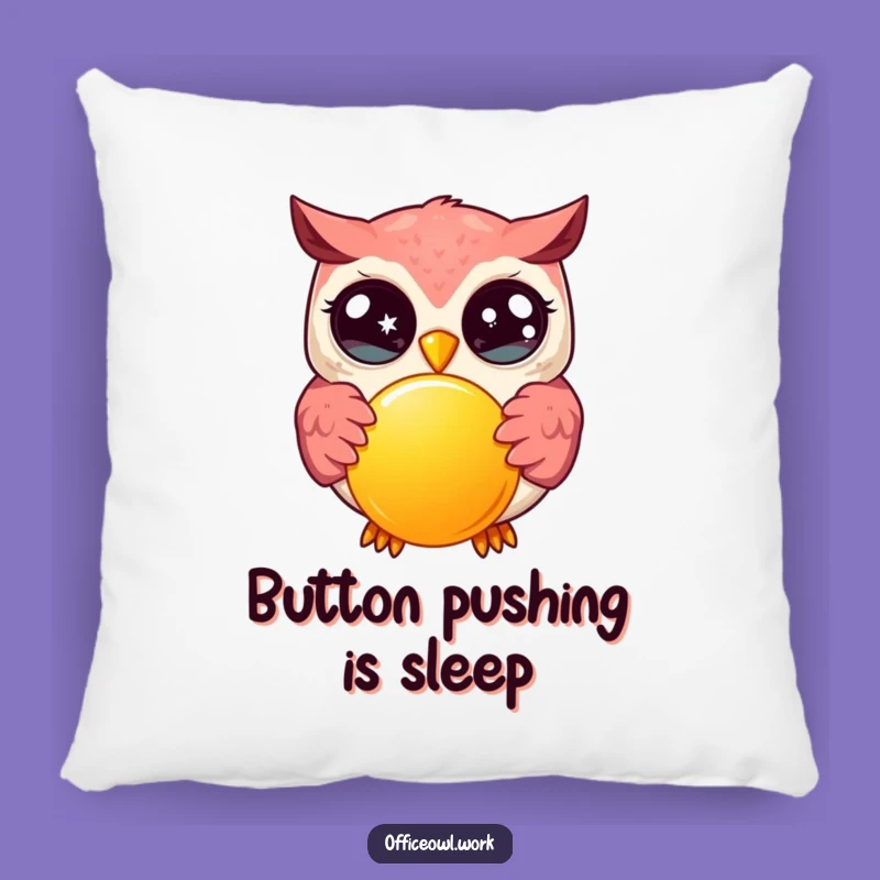 Soft Funny Kawaii Owl Button Pressing Pillow - Comfy Funny Gift Decor
