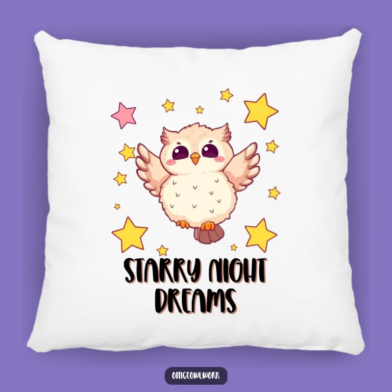 Funny Flying Owl Sticky Note Pillow: Hilarious Comfort for Dreamy Slumbers