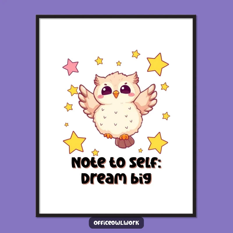 Funny Free Printable Owl Wall Art: Starry Soar Downloadable Decor