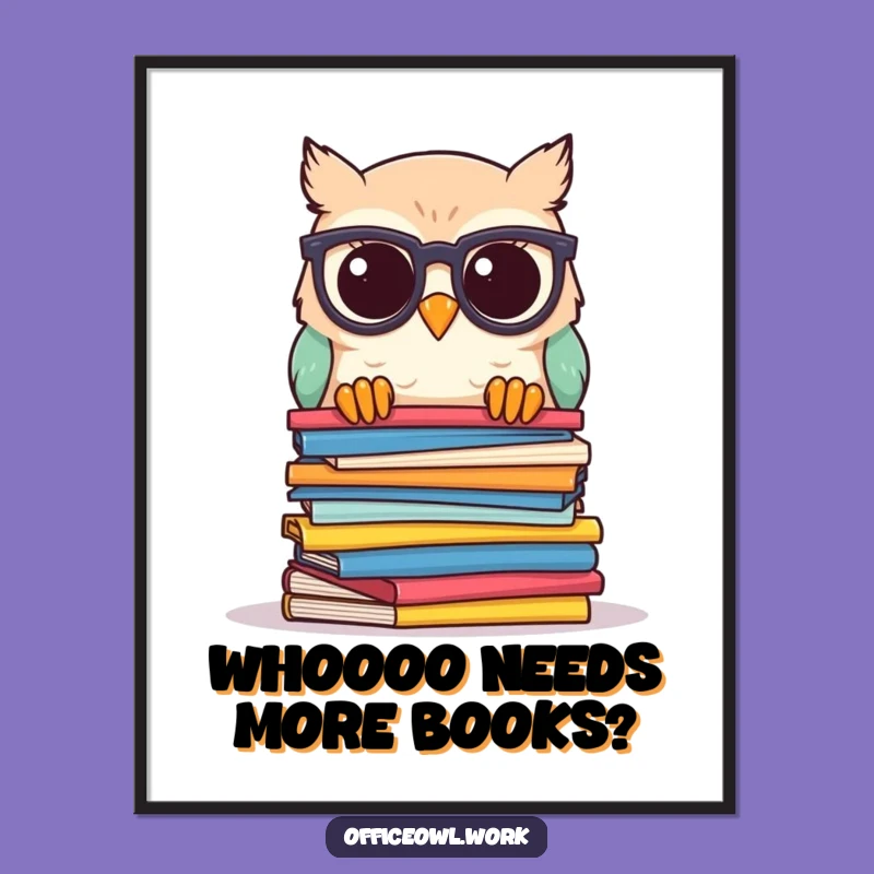 Funny Free Printable Owl Wall Art: Scholarly Peek Downloadable Decor