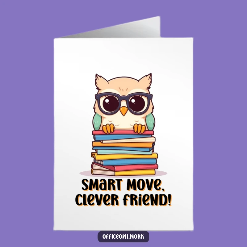 Free Printable Owl Congrats Card: Scholarly Success Downloadable Cheers