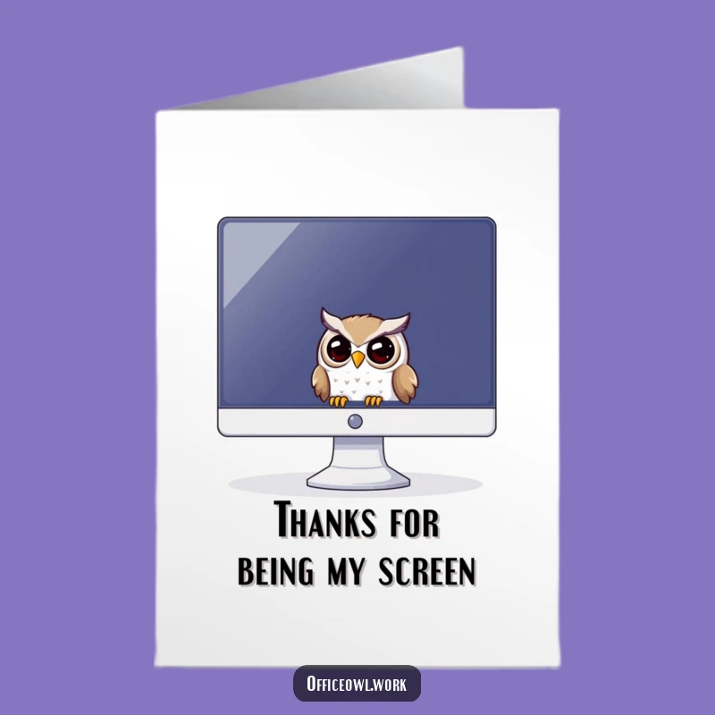 Free Printable Thank You Card: Peeking Owl, Heartfelt Downloadable Gift