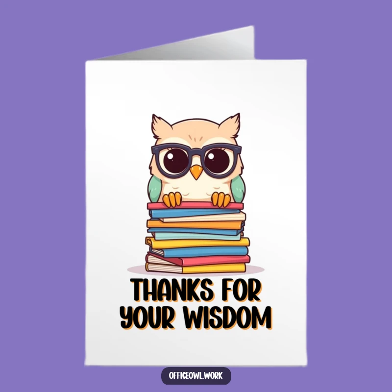 Free Printable Owl Thank You Card: Smart Gratitude Downloadable Gift