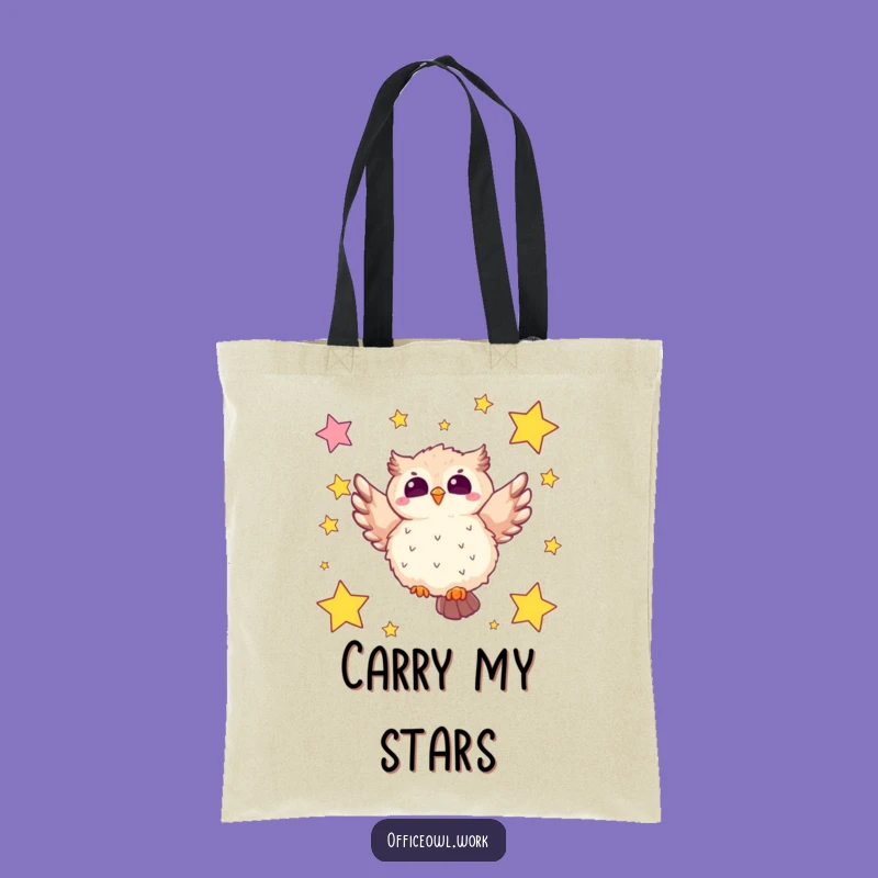 Funny Flying Owl Sticky Note Tote Bag: Your Hilarious Carry-All for Ideas